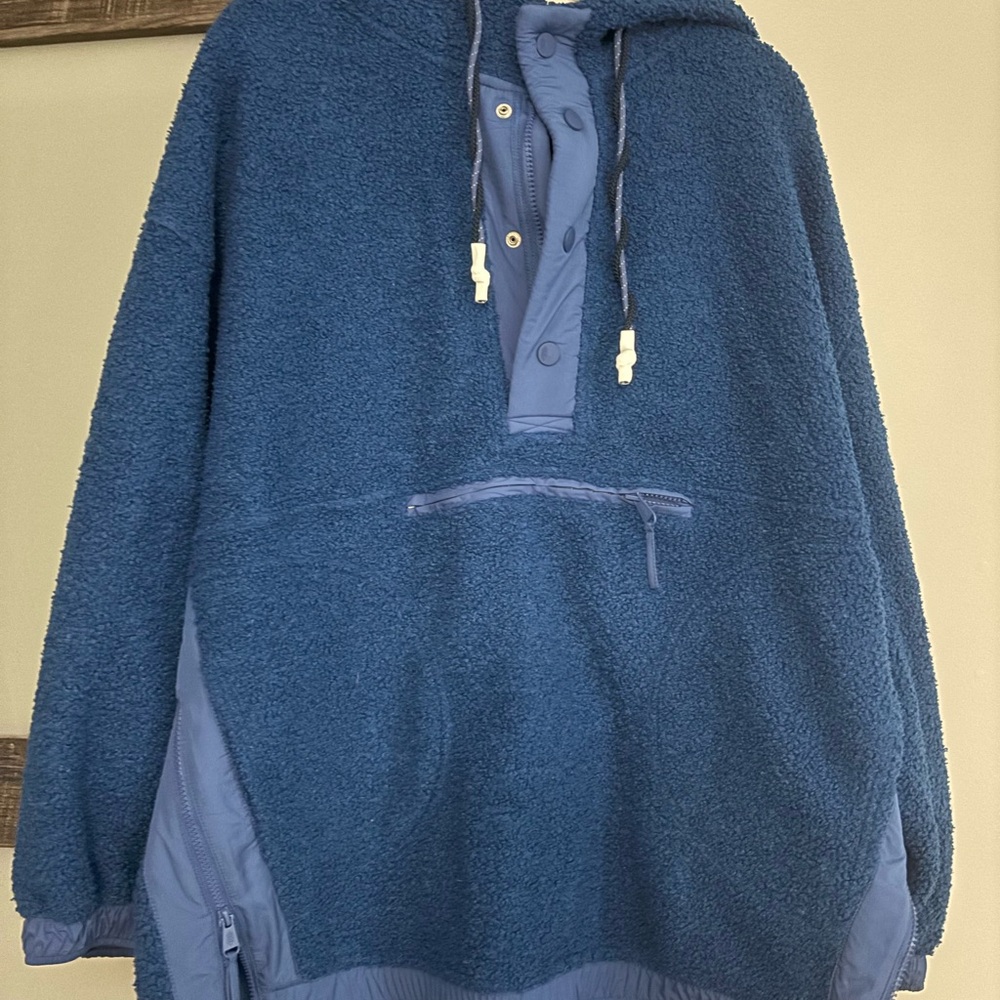 FP Movement by Free People Blue fleece sherpa jacket